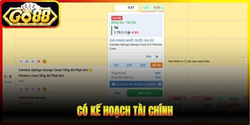 Có kế hoạch tài chính
