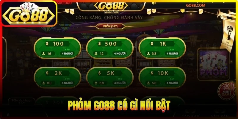 Phỏm Go88 có gì nổi bật