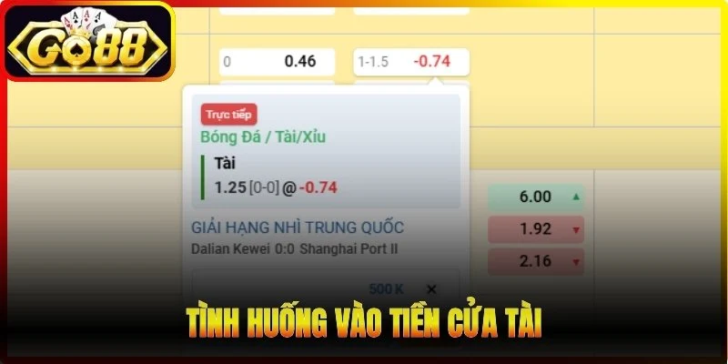 Tình huống vào tiền cửa Tài