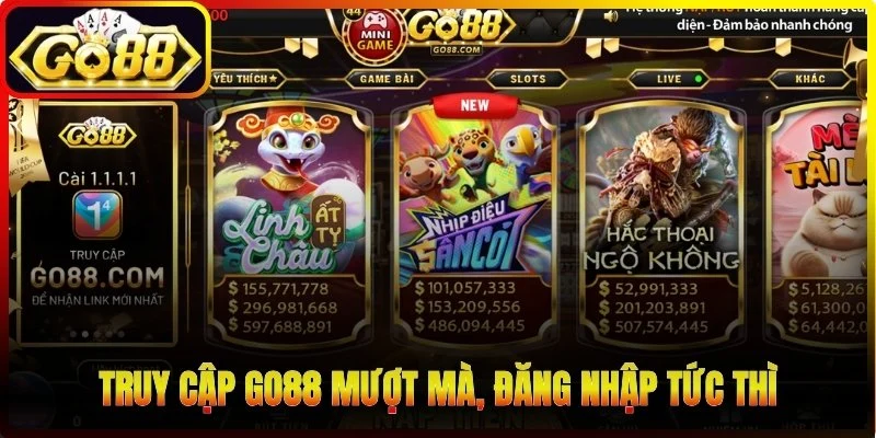 Truy cập Go88 mượt mà, đăng nhập tức thì